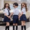 儿童警服机长制服套装男女童警察服空姐衣服海军风飞行员